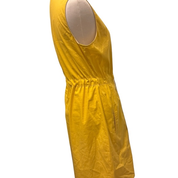 Tahari Yellow and Cream Dress size 12p - Picture 8 of 11